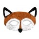 DEMI MASQUE PELUCHE RENARD