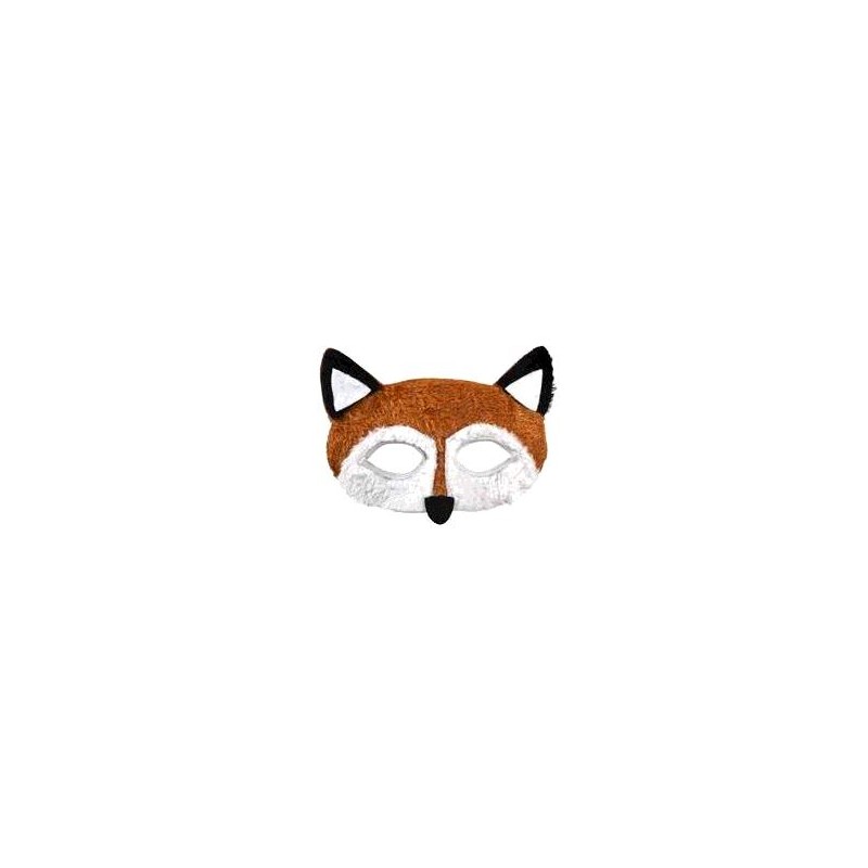 DEMI MASQUE PELUCHE RENARD