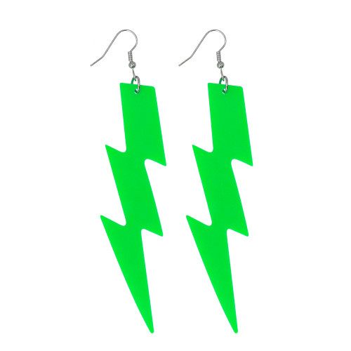 PENDANTS D&#039;OREILLE VERT FLUO