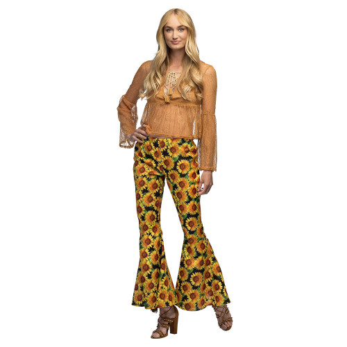 PANTALON FLARE SUNFLOWER (M)