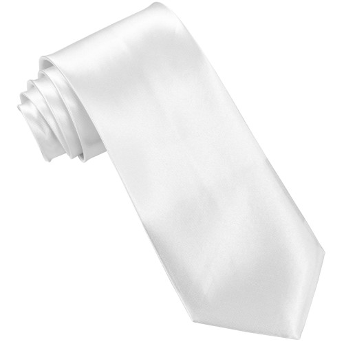 CRAVATE SATIN BLANCHE