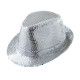 FEUTRE PAILLETTE ARGENT