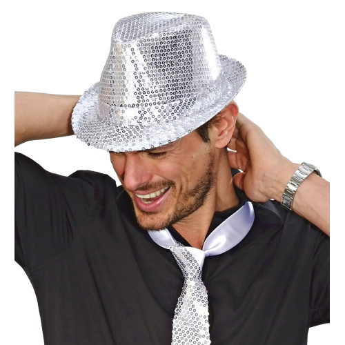 FEUTRE PAILLETTE ARGENT
