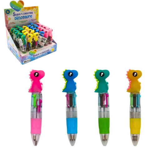 STYLO 4 COULEURS DINO (36)