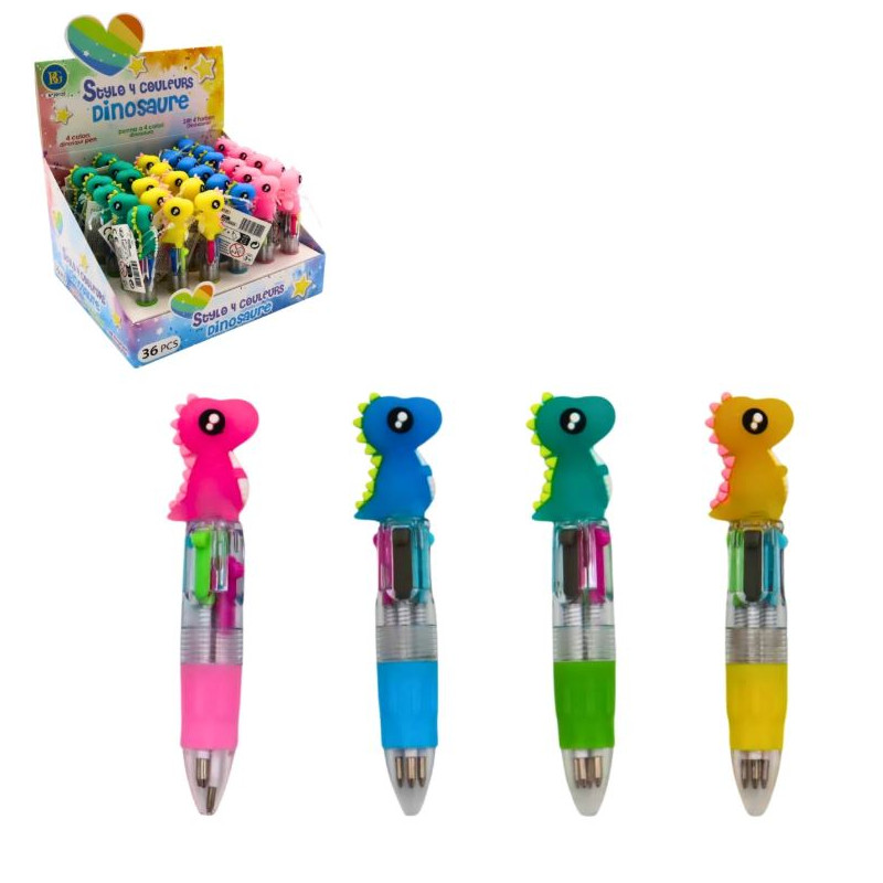 STYLO 4 COULEURS DINO (36)