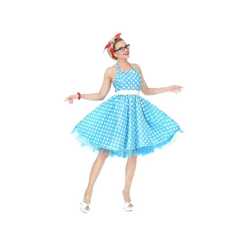 ROBE BLEUE MODE 50'S S