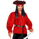 CHEMISE ROUGE JABOT XL