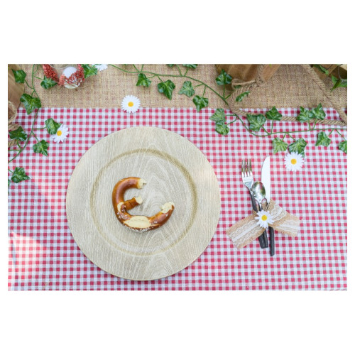SOUS ASSIETTES IMITATION BOIS