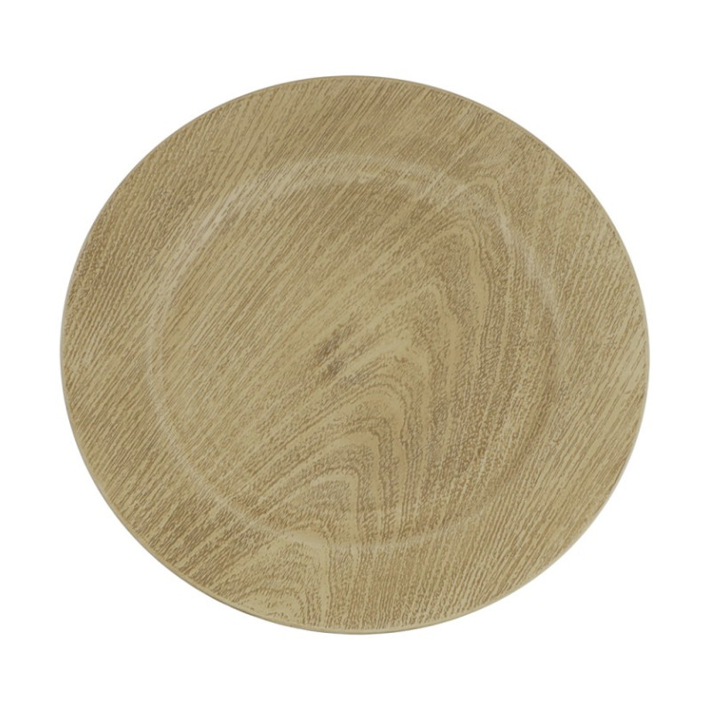 SOUS ASSIETTES IMITATION BOIS