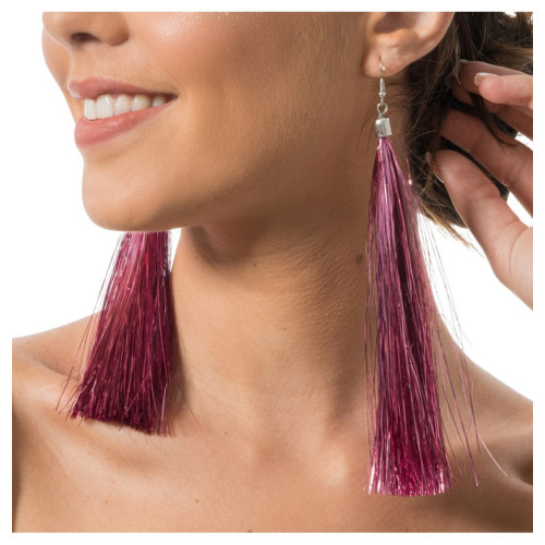 BOUCLES D'OREILLES ROSES