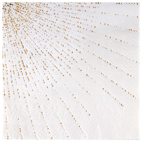 10 SERVIETTES BUBBLE BLANC