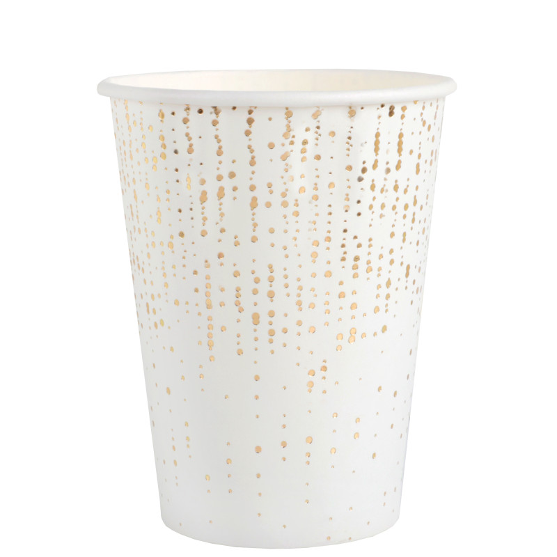 10 GOBELETS BUBBLE BLANC
