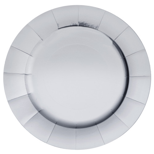 10 SOUS ASSIETTES BRILLANTE ARGENT