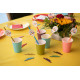 10 GOBELETS RAINBOW ROSE