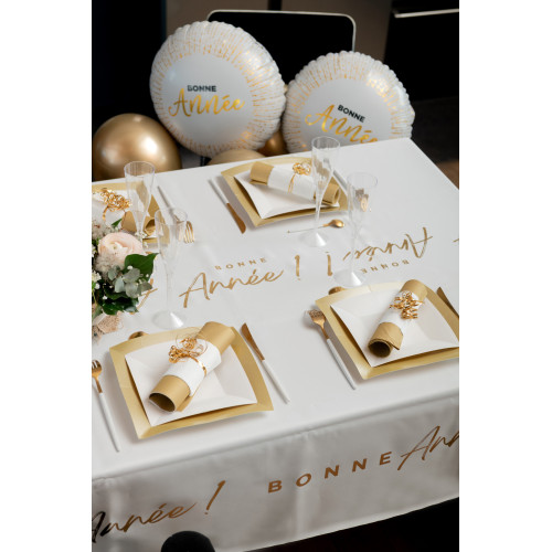 10 ASSIETTES CARRE OR PM