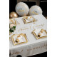 10 ASSIETTES CARRE OR PM