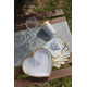 10 ASSIETTES COEUR BLANC