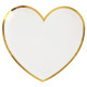 10 ASSIETTES COEUR BLANC