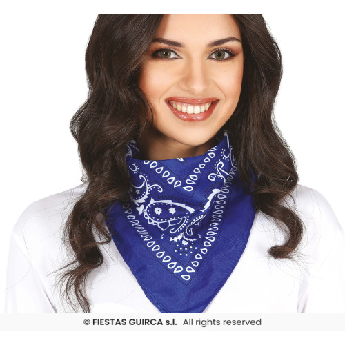 BANDANA COWBOY BLEU