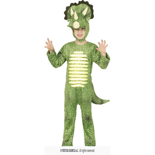COSTUME TRICERATOPS  7/9 ANS