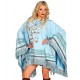 PONCHO ASPECT DAIM BLEU