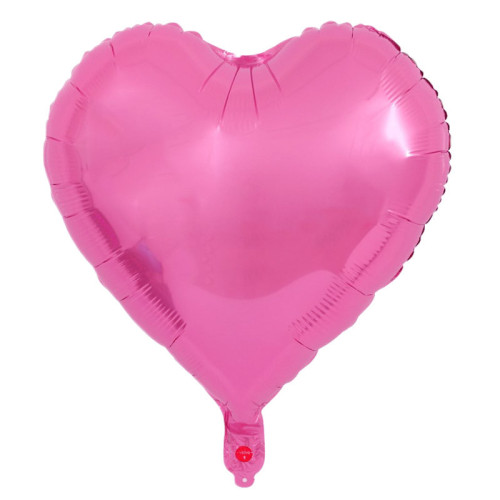 BALLON FOIL COEUR 40 CM ROSE