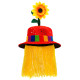 CHAPEAU DE CLOWN AVEC CHEVEUX