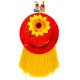 CHAPEAU DE CLOWN AVEC CHEVEUX