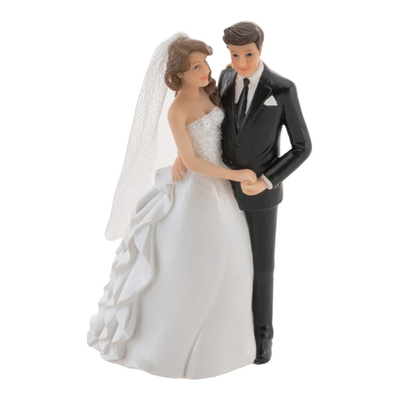 COUPLE MARIES RESINE SE TENANT LA MAIN