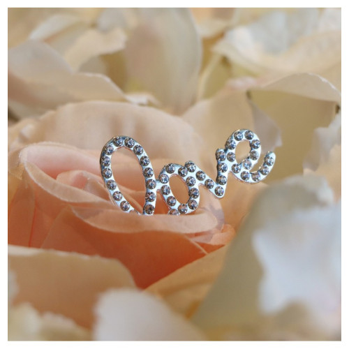 4 LETTRES METAL DIAMANT LOVE