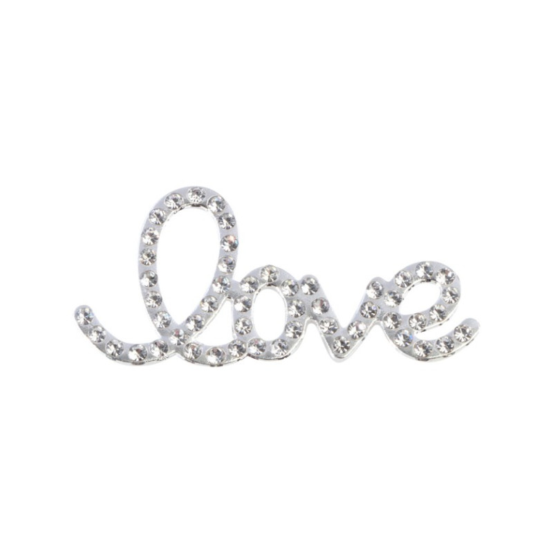 4 LETTRES METAL DIAMANT LOVE