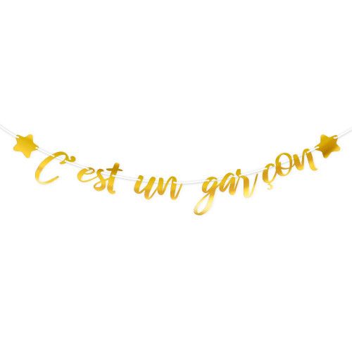 GUIRLANDE BABY SHOWER GARCON