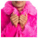 MANTEAU FAUSSE FOURRURE FUCHSIA M