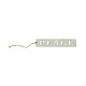 PLAQUETTE BOIS PLAGE BLANC