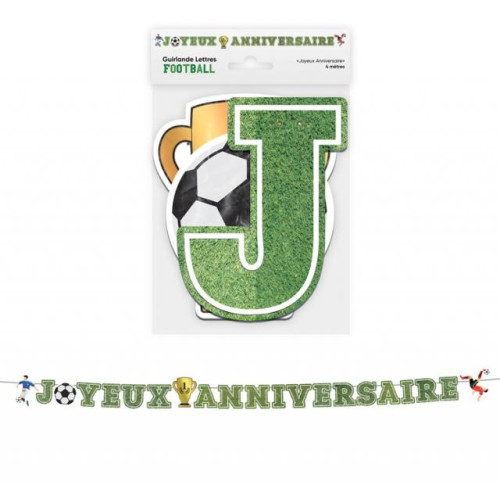 GUIRLANDE LETTRES FOOT