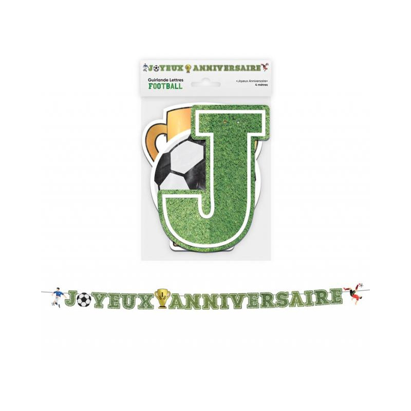 GUIRLANDE LETTRES FOOT
