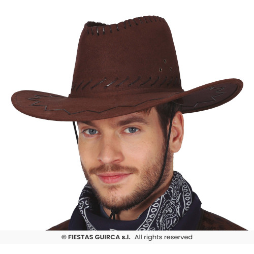 CHAPEAU COWBOY MARRON