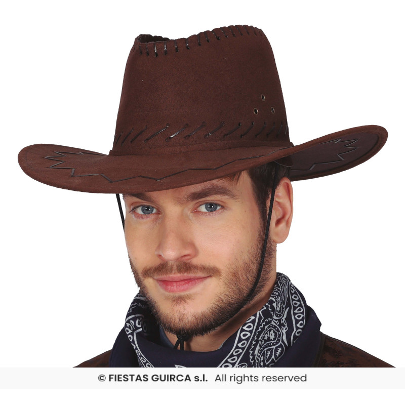CHAPEAU COWBOY MARRON