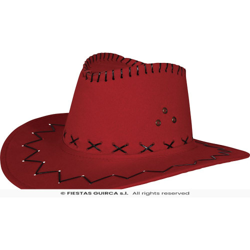 CHAPEAU COWBOY ROUGE