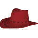 CHAPEAU COWBOY ROUGE