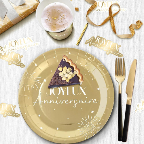 6 ASSIETTES PARTY DORE