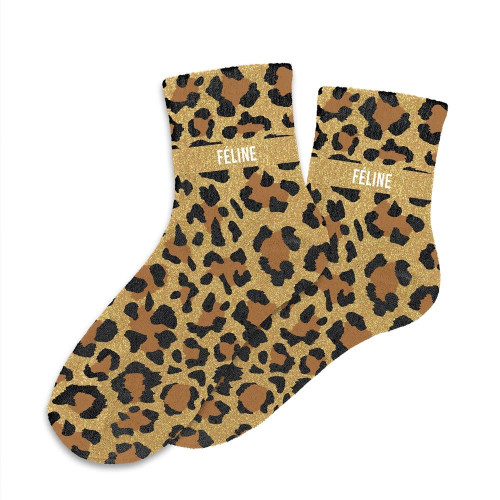 CHAUSSETTES PAILLETTES FELINE