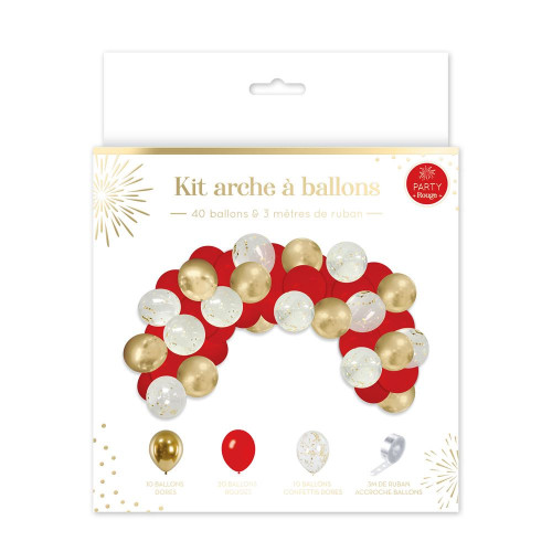 KIT ARCHE A BALLONS PARTY ROUGE