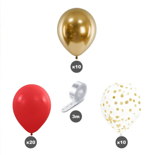 KIT ARCHE A BALLONS PARTY ROUGE