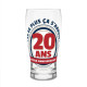 VERRE A BIERE 20 ANS