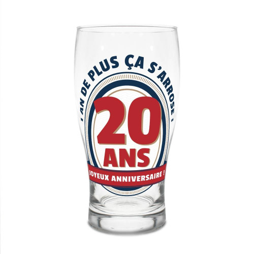 VERRE A BIERE 20 ANS