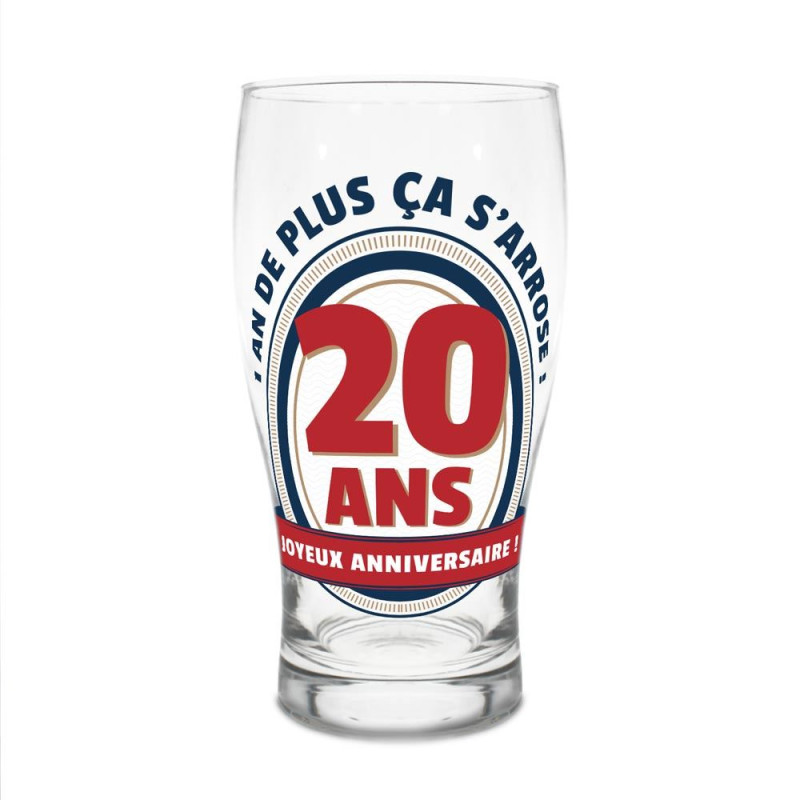 VERRE A BIERE 20 ANS