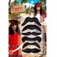 SET DE 6 MOUSTACHES PIRATE