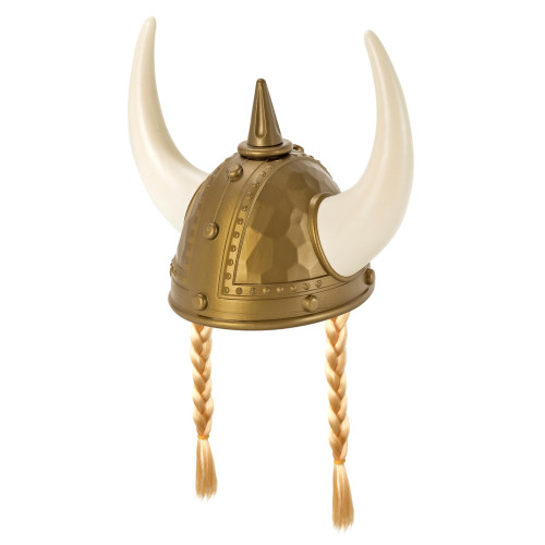 CASQUE POINTU VIKING AVEC TRESSES