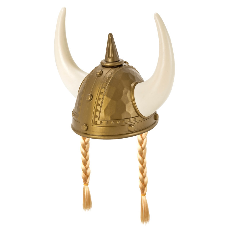 CASQUE POINTU VIKING AVEC TRESSES